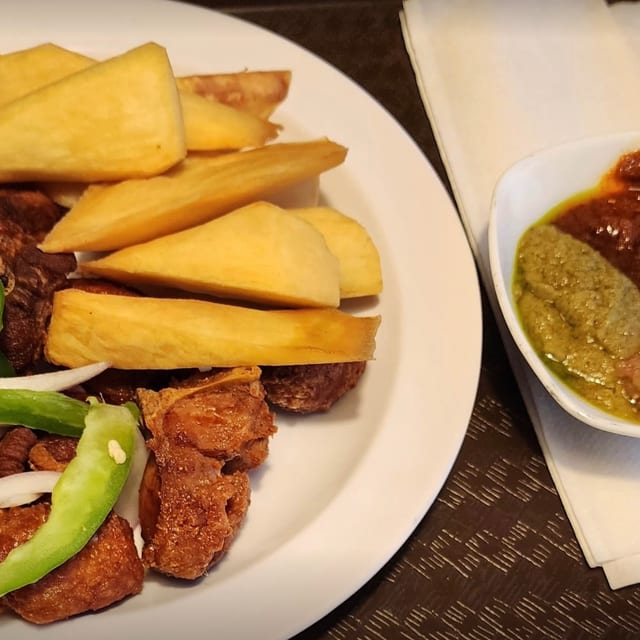 Fried Yam Alone.