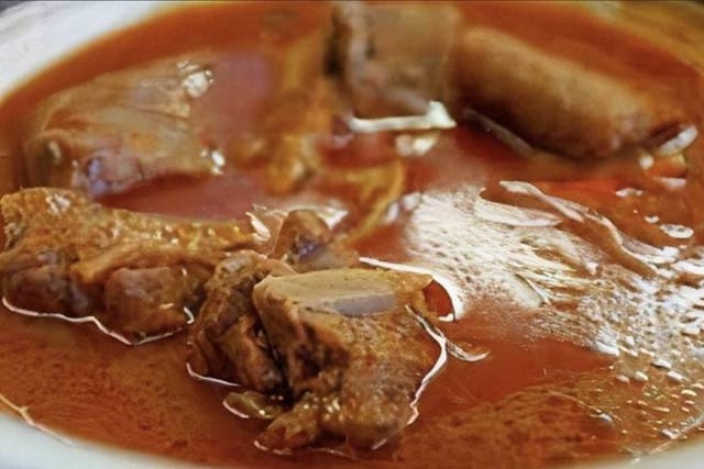 Fufu & Light Soup With mixed Meat.
